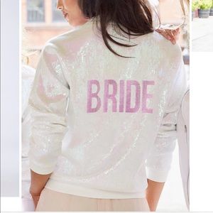 HAYLEY PAIGE ATHLEISURE SEQUIN BOMBER JACKET BRIDE